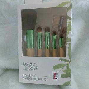 Beauty 360 Bamboo 6pc Make Up Brush Set